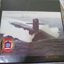 USS Tennessee (SSBN-734) - US Navy CO signed submarine ship photo picture