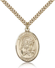 Saint Apollonia Medal For Men - Gold Filled Necklace On 24 Chain - 30 Day Mo... picture