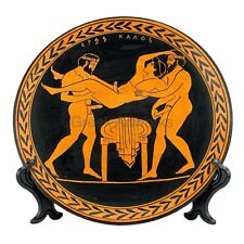 Homosexual Love Gay Sex Painting Ancient Greece Ceramic Plate Greek Pottery picture