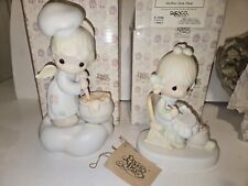 PRECIOUS MOMENTS Lot Of 2 Mother Sew Dear & Taste And See That The Lord Is Good  picture