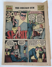 Will Eisner The Spirit Comic Book Section Chicago Sun, September 2, 1945 - Good picture