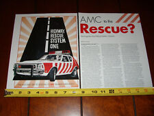 HURST AMC GREMLIN HIGHWAY RESCUE SYSTEM 1 JAWS OF LIFE - ORIGINAL 2007 ARTICLE picture