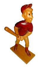 Vintage ANRI STATUE ROMER CORNAMO HAND CARVED Rare Baseball Player 12