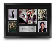 Harrison Ford Star Wars Han Solo Framed Autograph Picture A3 Print for Movie Fan picture