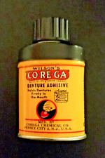 Vintage CIRCA 1960's Wilson's Corega Dental Adhesive Tin–N.J. 