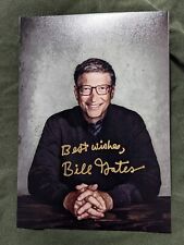 Bill Gates REPRINT Autograph Signed 5X7 Photo  picture