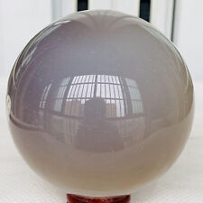 1140g Natural Cherry Blossom Agate Sphere Quartz Crystal Ball Healing Gem picture