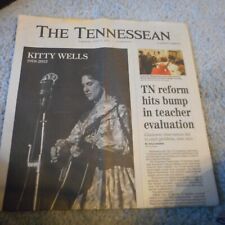 July 17 2012  NASHVILLE TENNESSEEAN   Newspaper Kitty Wells 1919-2012 picture