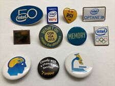 Lot of 11 Intel Collectible Lapel Pins picture