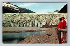 Juneau, AK-Alaska, Mendenhall Glacier Antique, Vintage Postcard picture