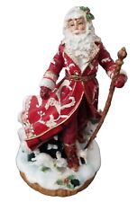 Vintage Fitz and Floyd Forest Holiday Santa Figurine Town And country Vintage picture