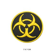 Danger Biological Hazard Logo Embroidered Patch Iron On/Sew On Patch Batch picture