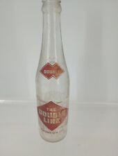VINTAGE 69 The DOUBLE Line Cola BOTTLE 10 OZ. RED ACL Straight Side  picture