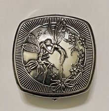 Vintage 1925 Djer-Kiss Kerkoff - Kissing Fairies Powder Mirror Compact picture