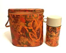 1969 Vintage Rare Psycedelic Vinyl Lunchbox Brunch bag Thermos Nr Mint by Kst picture