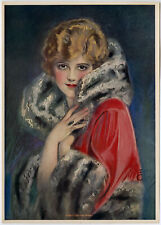 Vintage Earl Christy Thos. D Murphy Pin-up Print Flapper Is Ready For The Opera picture