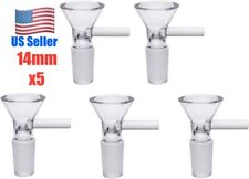 5x 14mm Male Glass Bowl For Water Pipe Hookah Bong Replacement Head (US Ship) picture