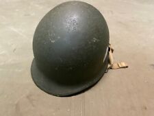 WWII US ARMY AIRBORNE PARATROOPER RESTORED M1C FRONT SEAM JUMP HELMET SHELL picture