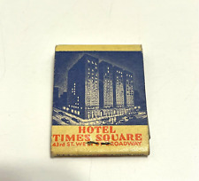 Vintage Matchbook Collectible Ephemera NYC Hotel Times Square Broadway picture
