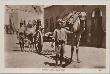 RPPC Postcard Native Camel Carts  Aden Yemen No 9 picture