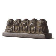 Japanese Monkeys Metal Cast Iron Paperweight Animal Statue Figurine Home Decor picture