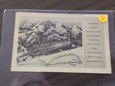 FBT Train or Station Postcard Railroad RR NEW CASCADE TUNNEL 8 MILES picture