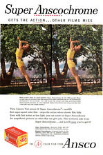 1959 Print Ad Ansco Film Super Anscochrome Gets the Action Other Films Miss picture