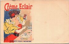 Creme Eclair Entremets Exquis Instantane Art Nouveau Postcard 04.15 picture