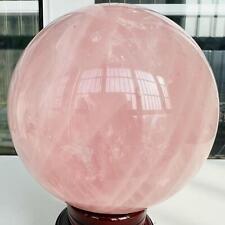 Natural Pink Rose Quartz Sphere Crystal Ball Decor Reiki Healing 5.01LB picture