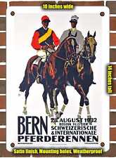 METAL SIGN - 1932 Bern Swiss international horse races - 10x14 Inches picture