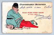 1905. ELKS PURE FOOD SHOW. ST. PAUL, MINN. POSTCARD FX24 picture