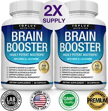 Brain Health Memory Booster (2 PACK) Focus Function Clarity Nootropic Supplement picture