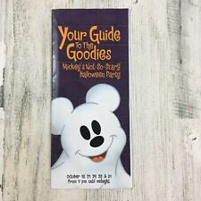 2001 Mickeys Not So Scary Halloween Party Walt Disney World Event Map picture