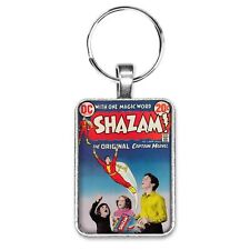 Shazam #2 Cover Key Ring or Necklace Classic Captain Marvel Comic Book Jewelry picture