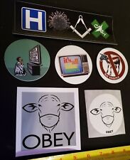 HOAX 2020 GOV-DID FRAUD SHEEPLE Bumper Stickers Lot of 6 GREAT RESET FAKE NEWS  picture