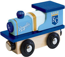 Officially Licensed MLB Kansas City Royals Wooden Toy Train Engine For Kids picture