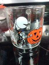 Set Of Two , 1970s Luminarc Glass Halloween Mug Cup ~Trick or Treating picture