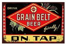 DRINK GRAIN BELT BEER ON TAP DISTRESSED LOOK 8