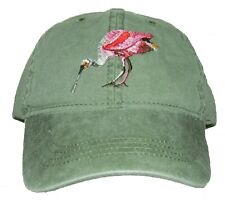 Roseate Spoonbill Embroidered Cotton Cap NEW Bird picture