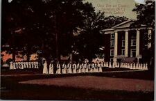 1909 LOUISBURG NC FEMALE COLLEGE CLASS DAY ON CAMPUS POSTCARD 25-64 picture