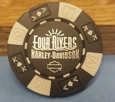 FOUR RIVERS HARLEY DAVIDSON POKER CHIP OF PADUCH, KENTUCKY BRAND NEW picture