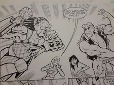 Archie vs The Predator Original Comic Book Art Page Signed picture