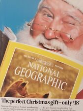 Print Ad National Geographic Society Santa Claus 1986 Advertising Nat Geo Mag picture
