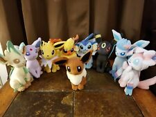 Pokemon Eevee Evolutions Plush Lot of 9 Complete Great Condition picture