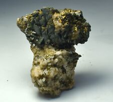 57 GM Ultra Rare Unusual Natural Green Aegirine Crystals Bunch Specimen Pakistan picture