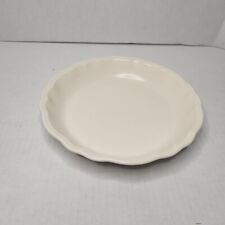 Pfaltzgraff Ivory Ceramic Stoneware Scalloped Pie Tart Quiche Plate Dish USA 10