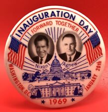Richard Nixon Spiro Agnew January 20th 1969 Presidential Inauguration Day Button picture