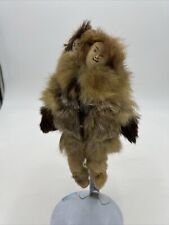 VTG Native Alaskan Eskimo Doll With Fur and Moccasins W Baby 9