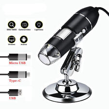 50X-1600X 8LED USB Zoom Digital Microscope Handheld Biological Endoscope + Stand picture