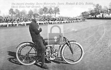 Record Breaking Sears Roebuck Motorcycle Springfield Illinois - 8x10 Reprint picture